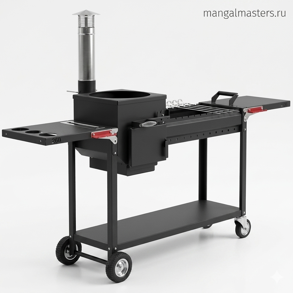 Мангальный комплекс с трубой